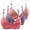 Pink, variant on 3Pc Wireless Bras for Women Support Summer Thin Mesh Breathable Bra Seamless Adjustable Spaghetti Strap Push Up Bras 90