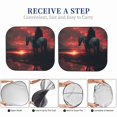 thumbnail image 6 of Naloa Lone Rider Under Red Sky Print 2-Piece Windshield Sunshade,Foldable Car Front Window Sun Shades,for Most Sedans SUV Truck-Large, 6 of 6