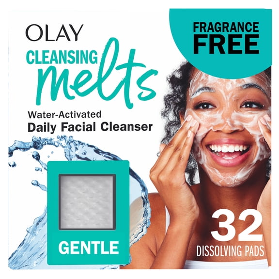 Olay Cleansing Melts Daily Facial Cleanser, Sensitive Skin, 32CT