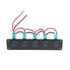 thumbnail image 1 of Panel de interruptor basculante de 5 bandas Botón de encendido y apagado de 12 V/24 V, 1 of 8