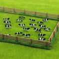 thumbnail image 2 of Lefu 60pcs N Scale Cows Model 1:150 Model Railway Painted Farm Animals Model Scene, 2 of 9