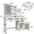 thumbnail image 2 of 3 Drawers with Extra - Deep Design, Open Storage Rack | Used in Bedroom for Different Makeup Scenarios | Keep Commonly - used Cosmetics within Reach, 2 of 5