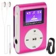 thumbnail image 2 of Deago Mini Portable MP3 Player with Clip Running Sport Music Player Support Micro SD Card (Pink), 2 of 10