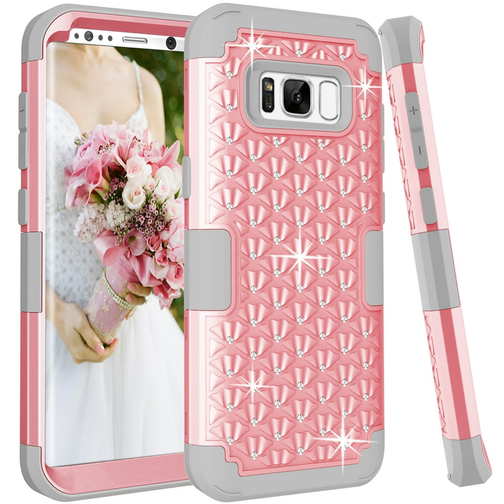 Galaxy S8 Case, Samsung Galaxy S8 Case, Allytech Bling Shiny Rhinestone