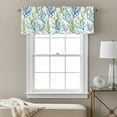 thumbnail image 3 of Summer Marine Plant Valance Curtain Water Blue Coral Window Valances Rod Pocket Short Curtains Window Treatments for Kitchen Bedroom Bathroom Laundry 42" x 18", 3 of 9