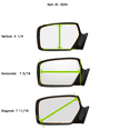 thumbnail image 5 of Fits 91-96 Stealth 91-99 Mitsu 3000GT Right Passenger Convex Mirror Glass Lens w/Adhesive USA, 5 of 6