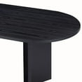 thumbnail image 4 of Kevinplus 78" Wood Small Space Dining Table for Kitchen Black Desk Top, 4 of 8