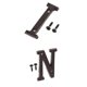 thumbnail image 1 of 2 Letras de Buzón para Puerta Exterior, Etiqueta de Fundición DIY, de Montaje en Pared para Dormitorio Tornillos, 1 of 8