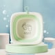 thumbnail image 1 of Lavabo plegable para bebé con 3 compartimentos | Baño de pies de plástico de gran capacidad de 4000 ml para recién nacidos y niños | Portátil para viajes y dormitorios | Amarillo, verde y azul, 1 of 6