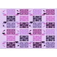 thumbnail image 1 of Ahgly Company Machine Washable Indoor Rectangle Transitional Blossom Pink Area Rugs, 4' x 6', 1 of 7