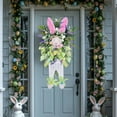 thumbnail image 5 of Up to 40% off Clearance, InsCrazy Easter Wreath, Spring Wreath Easter Decorative Ester Rabbits Wreath Artificial Flowers Stylish Wreath for Indoor and Outdoor Spring Celebration, 5 of 6
