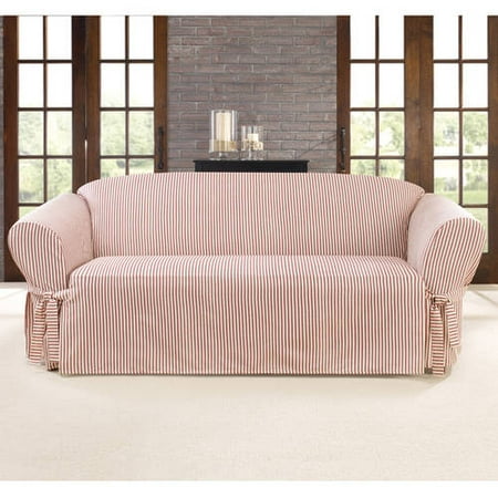 Sure Fit Ticking Stripe 1 Piece Sofa This On Opens A Dialog That Displays Additional Images For Product With The Option To Zoom In Or Out