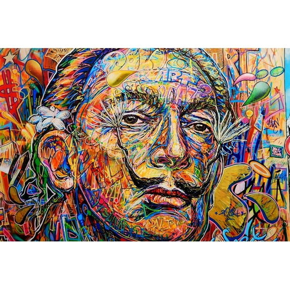 Dali Graffiti - CANVAS OR PRINT WALL ART