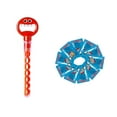 thumbnail image 1 of 32 Hole Smiling Face Bubble Stick with Bubbles Refill,Smiling Face Bubble Wand,Smiley Face Bubble Wands,Smiley Face Bubble Machine for Summer Party Favor,Outdoors Activity Children's Bubble Wand Toy, 1 of 5