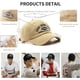 thumbnail image 2 of Gorra ajustable de algodón puro beige para hombre, gorra de béisbol para mujeres y hombres, no es fácil de deformar, circunferencia de la gorra ajustable 56-60 cm, 2 of 5