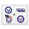 thumbnail image 3 of PinMart's USAF Air Force Veteran Military Patriotic Enamel Lapel Pin Set, 3 of 5
