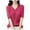 Watermelon Red, variant on Pimfylm Short Sleeve Sweater for Women V Neck Lightweight Pullover Sweaters Loose Dressy Fashion Spring Sweaters Red, M