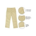 thumbnail image 3 of Boys Slim Straight Flat Front School Uniform Pants(Little Boys,Big Boys)(3-Pack), 3 of 6