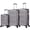 Grey, variant on Italy Avenza  ABS Hardside Spinner Luggage 3-Piece Set, Red