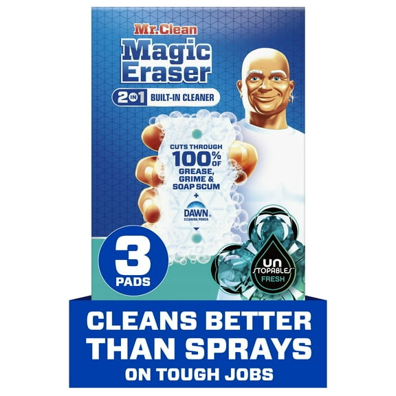 Mr. Clean Magic Eraser Ultra Foamy All Purpose Cleaner, Degreaser, Foaming Sponge, 3ct