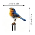 thumbnail image 2 of Lypsnake Little Blue Bird Decorative Floor Insert, Realistic Robin Bird Yard Art Stake, Weatherproof Resin Ornament for Outdoor Lawn Flower Bed Patio and Garden Path, 2 of 7