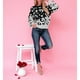 thumbnail image 4 of Mujeres suéter manga larga knitwear crew Masajeadores de cuello punto Top pullover para el hogar al aire libre, 4 of 8