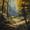 Park, variant on Forest Sunset Watercolor Canvas Wall Art for Living Room Bedroom Office Hallway Hotel Lobby Entryway Decor