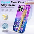 thumbnail image 5 of NGB SUPREMACY For iPhone 14 Plus Phone Case Screen Protector Ring Holder Wrist Strap Lanyard Shiny Sparkly Glitter iPhone 14 Plus Case Cover, 5 of 11