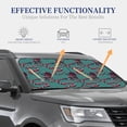 thumbnail image 4 of Balery 2 Piece Snake And Rose Car Windshield Sun Shade|Foldable Front Windshield Shade for Car Front Window for Most Sedans SUV Truck-, 4 of 7