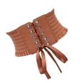 thumbnail image 4 of Decodeary Ceinture Large pour Femmes sous-Poitrine Cosplay Nœud Papillon Taille Extensible Marron Clair Type A 5Set, 4 of 6