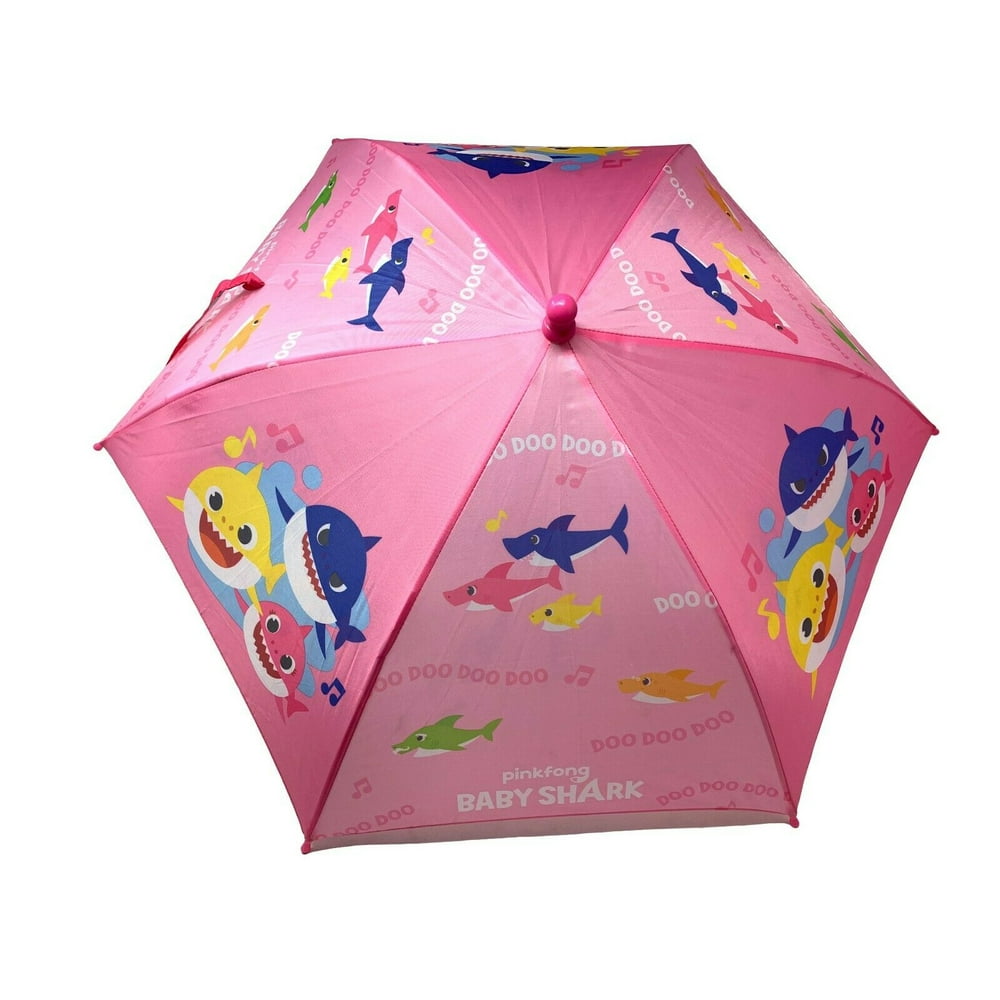 Licensed New Arrive Baby Shark Toddler Kids 21" Umbrella PINK
