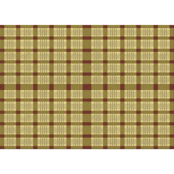 Ahgly Company Indoor Rectangle Patterned Golden Brown Yellow Area Rugs, 5' x 8'
