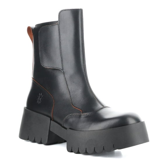 FLY London Egli Leather Boot, 41, Red