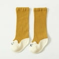 thumbnail image 4 of Odeerbi Baby Toddler Socks Boys Girls Cute Cartoon Stocking Keep Warm Soft Indoor Socks Yellow, 4 of 4