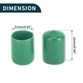 thumbnail image 4 of Wheel Lug Nut Bolt Cylindrical Shape Exterior Rims Tire Nut Screws Dust Cap Cover Nut Protection Green 20pcs 21mm, 4 of 7