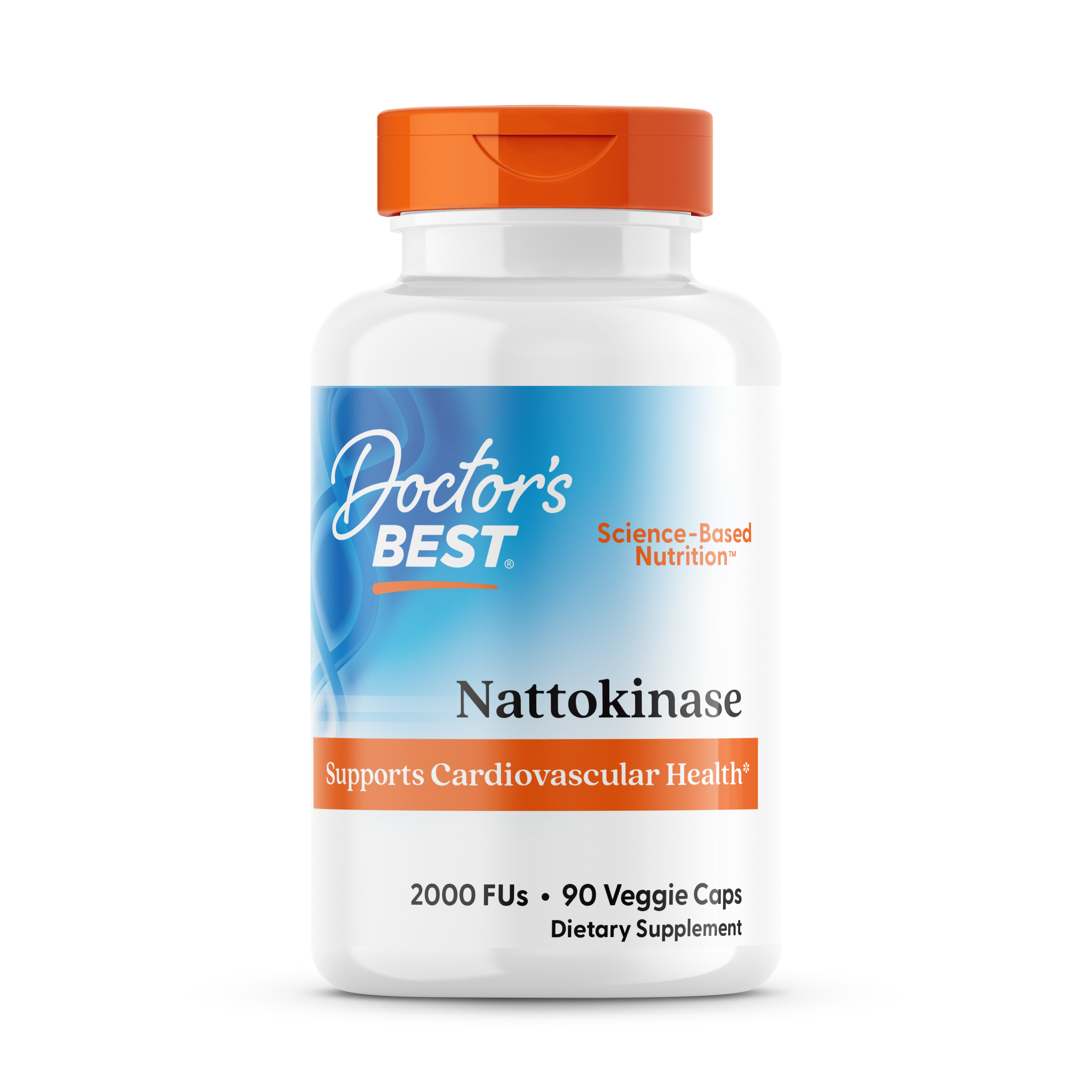 Doctor's Best Nattokinase 2,000 Fu, Non-GMO, Gluten Free, Vegan, Supports Cardiovascular and Circulatory Health, 90 Veggie Caps