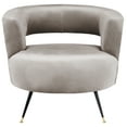 thumbnail image 4 of SAFAVIEH Manet Velvet Retro Mid Century Accent Chair, Multiple Colors, 4 of 8