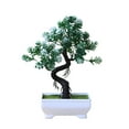 thumbnail image 7 of SPRING PARK Artificial Green Bonsai Tree in Pot Table Artificial Plant Desk Decoration for Office/Home, 7 of 7