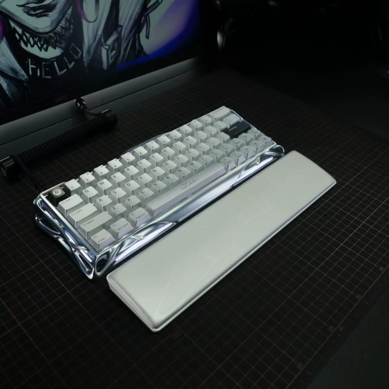 Gravastar Gravity Planet Silicone Wrist Rest for V60 Keyboard, Ergonomic Magnetic Palm Rest Pad