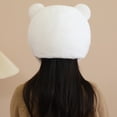 thumbnail image 2 of Jiibva Plush Polar Bear Hat Cap Warm Comfortable Beanies Hat Winter Warm Knitted Hat For Halloween Carnival, 2 of 7