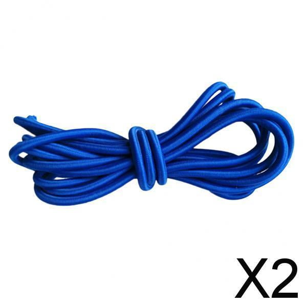 Paquete de 2-6 cuerdas elásticas azules de 6mm para de cuerda para barco de Kayak marino 2 piezas