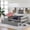 Gray#2, variant on Full Size Adjustable Bed Base, Full Size Race Car-Shaped Platform Bed with Wheels and Storage, Black+Yellow, Black Bed Frames,Solid Wood+Mdf Platform Bed Frames