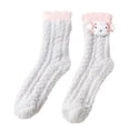 thumbnail image 4 of Calcetines cálidos de invierno para mujer, calcetines de piso, calcetines para dormir, calcetines casuales de lana para uso diario Gris claro BLESIY Calcetines cálidos de invierno para mujer, 4 of 7