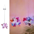 thumbnail image 1 of Large Butterfly Round Ball Light Decorative Solar Hanging Garden Light Waterproof Hanging Lamp - Whi, 1 of 5