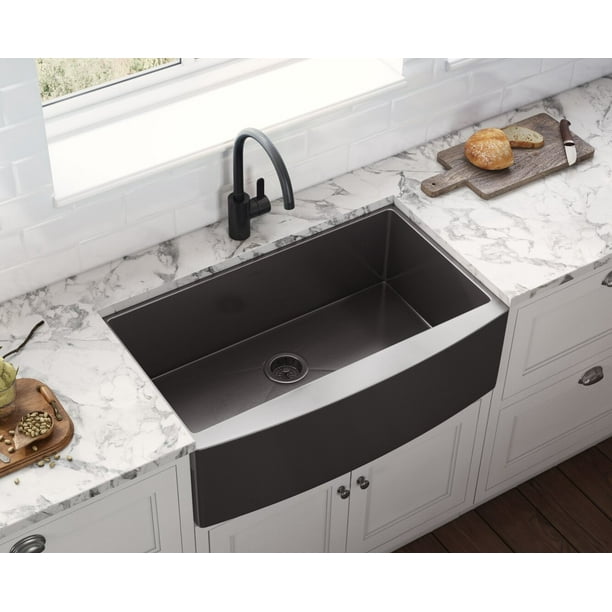 Terraza 36 L X 22 W Farmhouse Kitchen Sink Installation Type A Overall Dimensions Com Terraza 36 L X 22 W Farmhouse Kitchen, Farmhouse Sink Dimensions