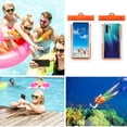 thumbnail image 4 of Bolsa de teléfono TPU para colgar funda impermeable para vacaciones natación naranja JShteea El nuevo, 4 of 5
