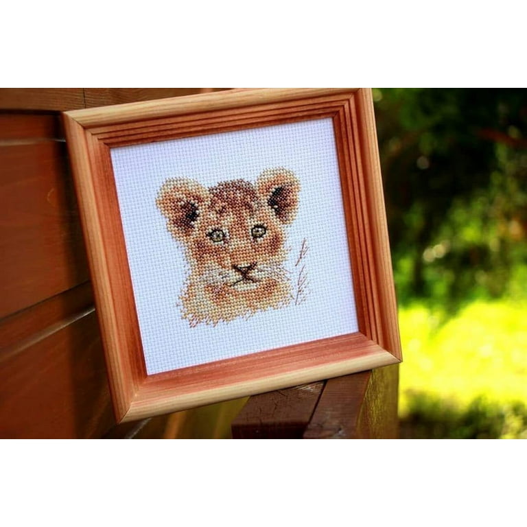 Lion Brand Paint-by-Stitches Kit 8x8