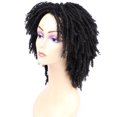 thumbnail image 4 of Pelucas sintéticas de 6 pulgadas para rastas, pelucas torcidas para mujeres negras, pelucas cortas y rizadas, pelucas naturales de ganchillo, 4 of 5