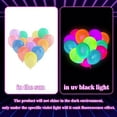 thumbnail image 4 of 100 Pcs UV Neon Balloons ,Neon Glow Party Balloons UV Black Light Balloons Glow in the dark for Birthday Decorations Wedding Glow Party Supplies Blacklight Reactive Fluorescent Balloons, 4 of 10
