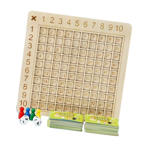 Tablero de multiplicar Juego de mesa educativo Multiplicación y división
